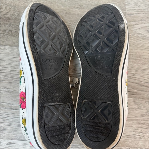 Floral Converse All Star Floral Print Low Top Sneakers Women’s Size 9 - Picture 12 of 13